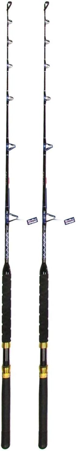 Pair of (2) Inshore Series 6' 20-40 lb Saltwater Boat RODS (Blue and Silver)