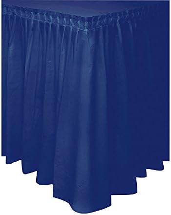 Unique Party 50046 - Plastic White Table Skirt, 14ft