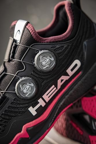 Chaussures de tennis légères ajustées HEAD Endure Pro BOA homme noir rouge taille 11 - 7