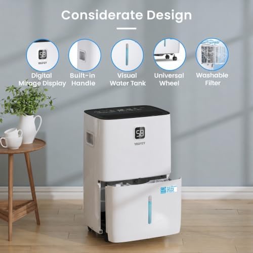 120 Pint Dehumidifier for Basement 6000 Sq. Ft with Drain Hose, ENERGY STAR - 5