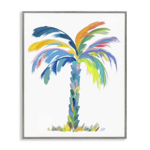 Bold Brushed Palm Botanical, 24 x 30 Inch Framed Giclée Print
