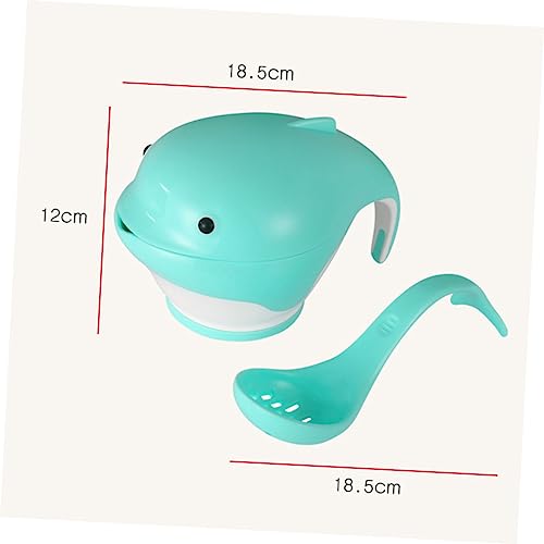 Abaodam tigela de moagem ginástica infantil de madeira mini animais de resina talheres moedor de sup