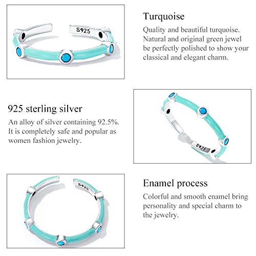 Bague turquoise en argent sterling 925, l'excellence artisanale - 2