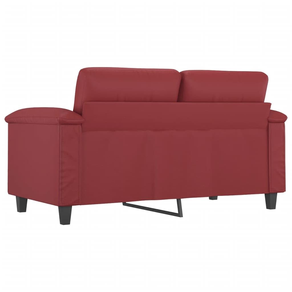 Divano a 2 posti, in ecopelle, 150 x 77 x 80 cm, con spazio per riporre oggetti e imbottiture spesse, per soggiorno e camera degli ospiti, design moderno, robusta struttura in metallo, comoda