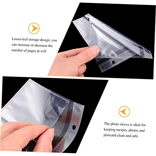 Fundas para refill páginas de álbum PRETYZOOM con perforación universal ultratransparente 4