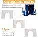 Atesilor 18 Pcs Metal Auto Lift Leveling Shim Kit For 2 Post 4 Post Car Lift Truck Jib Crane Install, Aluminium Horseshoe Tile Construction Spacer Fit For 3/4