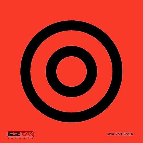 EZ2C Targets Style 14 Mini Targets,3.5x3.5in,Pack of 25 EZ2CM14