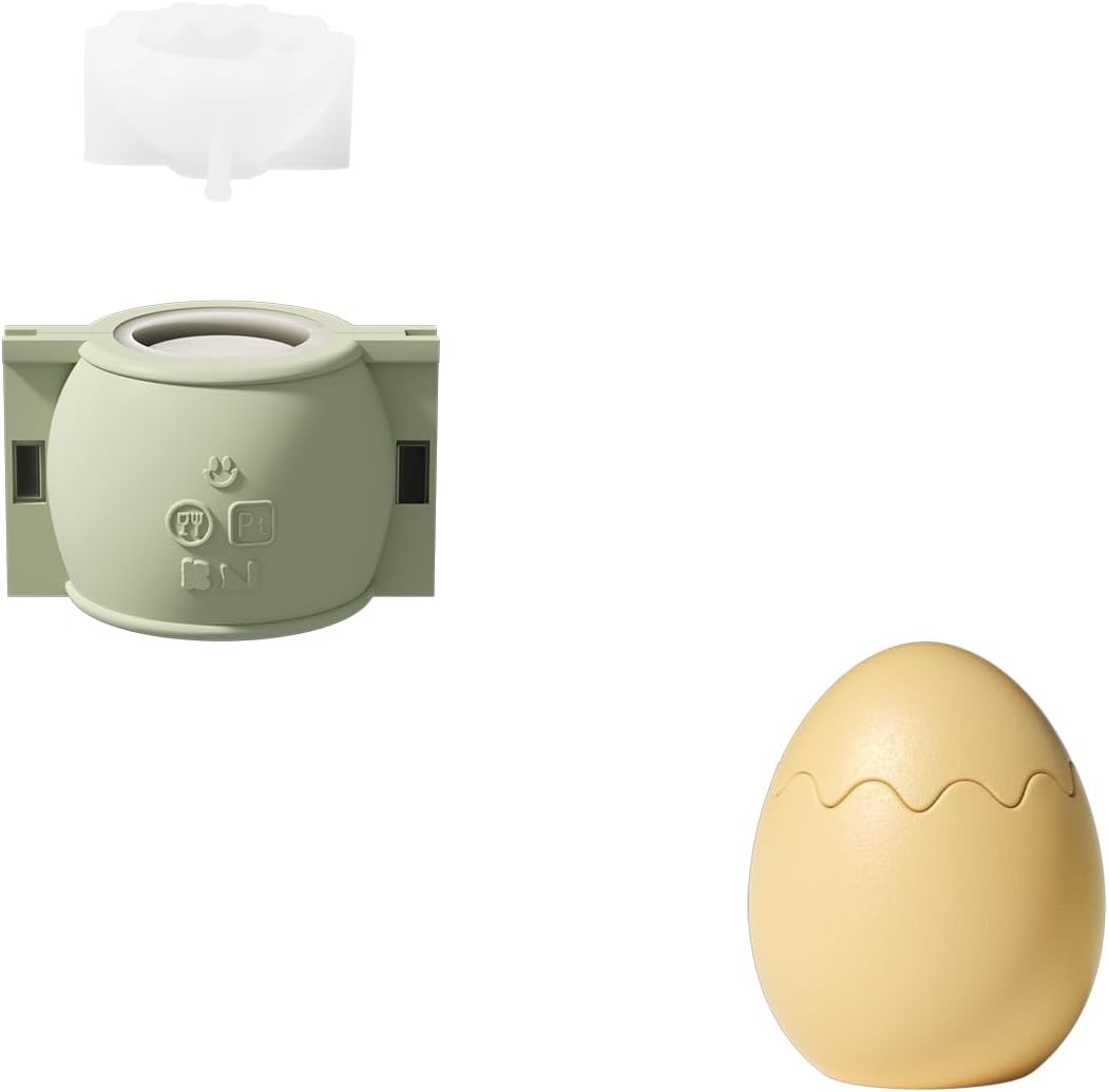 BOOWAN NICOLE Bunny - Easter Egg Candle Vessels with Lid Silicone Molds, Candle Jar Silicone Moulds for Concrete Cement Gifts for Easter (SH1153-2-4)