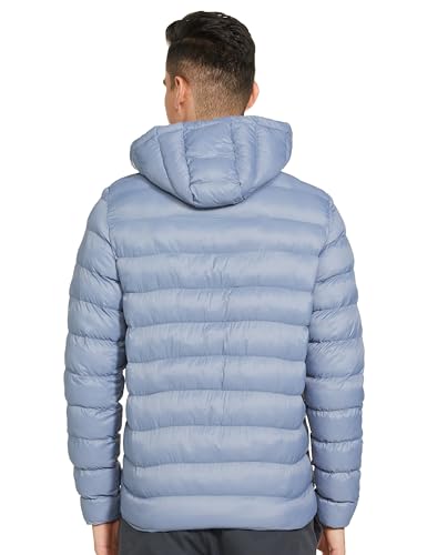 Image of Qube By Fort Collins Men's Regular Fit Puffer Jacket - Warm, Lightweight, Insulated Winter Outerwear