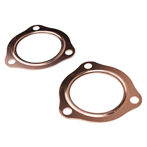 A-Team Performance - Exhaust Header Gasket - 2.5" 3 Bolt Style Header Collector Fiber Gaskets - High Temperature #TOP2