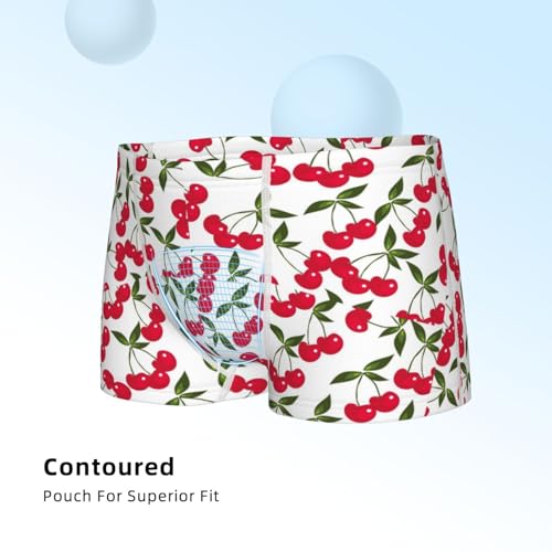 Boys' Cotton Boxer Brief Soft Underwear-Cherry4