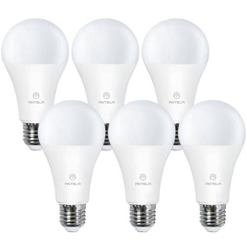 ANTELA Lampadina LED E27, 6500K Luce Bianca Fredda, 1521LM, 14W (Equivalenti a 100W), Lampada a Risparmio Energetico, Non Dimmerabil, 6 Pezzi