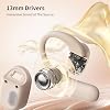 TAKSTAR Open Ear Earbuds, Wireless Bluetooth Headphones with 13mm Dynamic Driver, Digital Display, ENC, 12 Hrs Playtimes, Lightweight, Deep Bass Sport Open Ear Earbuds with Ergonomic Earhook - LA350W