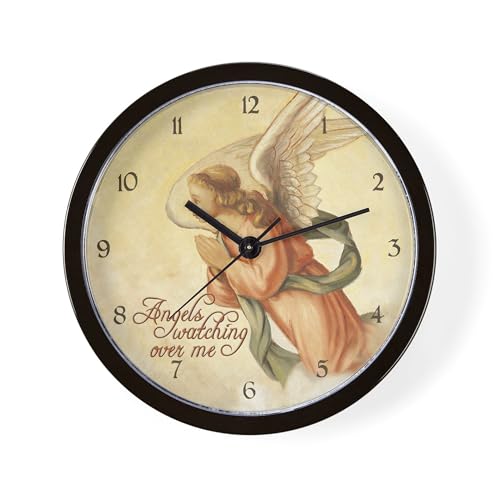 CafePress Angels Watching Unique Decorative 10 Wall Clock