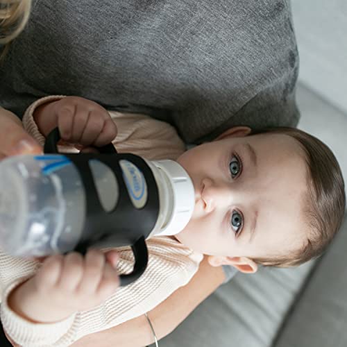 Dr. Brown’s® Milestones™ 100% Silicone Baby Bottle Handles, Wide-Neck, Black, 2 Pack, 4m+ - image 5
