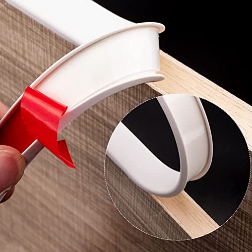 Cantonera de silicona flexible en U de 5m para perfiles de madera 3