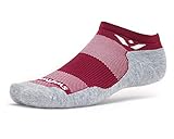 Swiftwick - MAXUS ZERO, No-Show Socks for Running and Golfing, Crimson, Medium