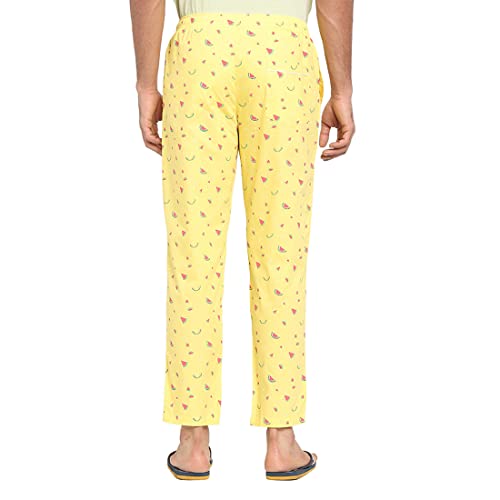 Image of Bewakoof Men's Printed Regular Fit Cotton Pyjama