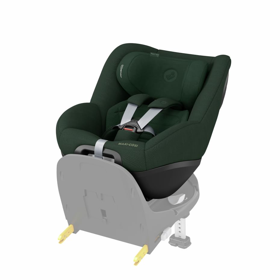 Maxi-Cosi Pearl 360 Pro i-Size Siège Auto 3 Mois - 4 Ans, Siège Auto Rotatif à 360° et coulissant avec Technologie SlideTech, 5 Positions d'inclinaison, Authentic Green