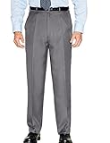 Chums Mens Quality Formal Elasticated Trouser Pants Grey 52W / 33L