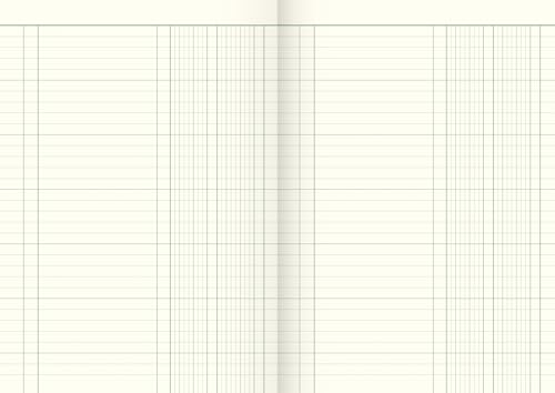 König & Ebhardt König und Ebhardt König & Ebhardt 8614511 Geschäftsbuch / Spaltenbuch (A4, mit festem Kopf, 80g/m²)