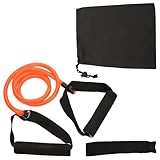 Kichvoe Fitness Widerstandsbänder 3 Stück mit Griffseil und Türanker Elastisches Muskeltrainingsseil für Krafttraining Yoga und Physiotherapie Tragbares Fitness Stretchband für Arm Rücken