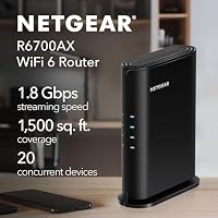 NETGEAR Nighthawk WiFi 6 Router R6700AX, Up to 1,500 sq ft, 1.8 Gbps — image 2