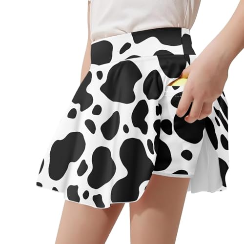 Pleated Tennis Skirt for Kids Girls 5-14 Years Old 2-in-1 Casual Stretch2