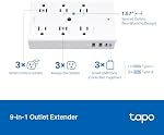 TP-Link Tapo Smart Plug Outlet Extender, Surge Protector, 18W Fast Charging, 3 Individual Smart Outlets, 1x USB-C & 2X USB-A, Smart Night Light, Works w/Apple HomeKit, Alexa & Google Home, Tapo P306