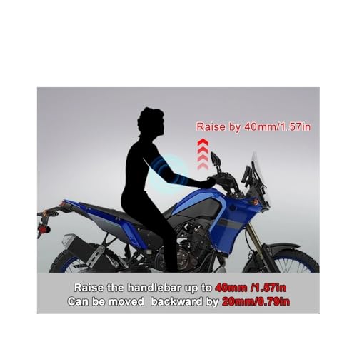 Elevadores manillar XTZ690 mecanizados con convertidor elevado y trasero 3