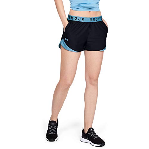 Under Armour (アンダーアーマー) レディース プレーアップ ショーツ 3.0 ブラック (008)/モバイルブルー XXL