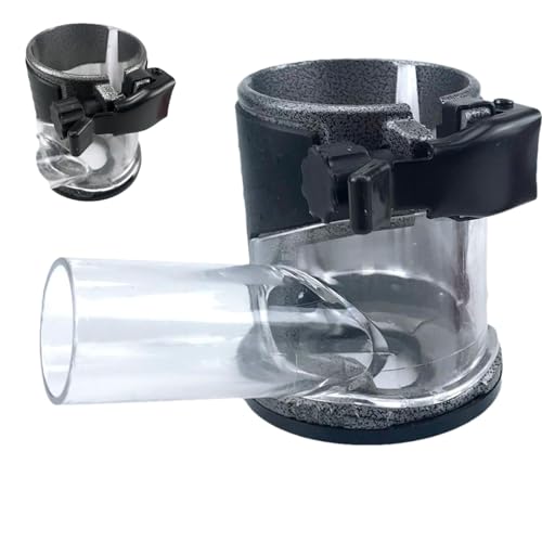 tongfeng Base de fresadora para carpintería, multifuncional para carpintería, ranuradora de polvo con agujeros colectores, dispositivos de máquina de corte de carpintería para fresado de ranuras,