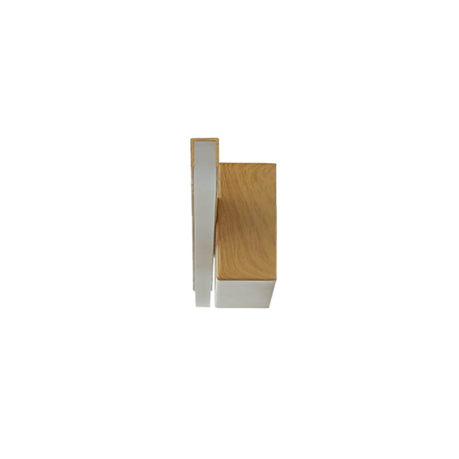 Applique LED da bagno IP44 L: 50 cm bianco neutro 4000 K 820 lm acciaio inox in look legno luce a specchio applique da bagno