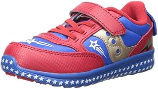 Saucony Baby Jazz Lite Sneaker, red/Blue/Superhero, 095 Wide US Toddler