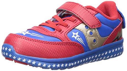 Saucony Unisex-Baby Jazz Lite Sneaker, red Blue Superhero, 7 W US