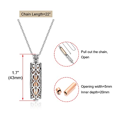 Zysta Collana con Ciondolo Gabbietta in Filigrana