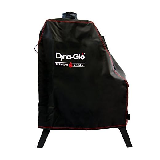 Dyna-Glo DG1176CSC Premium Vertical Offset Charcoal Smoker Grill Cover, Black