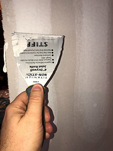 Clauss 18809 STARRER 10 cm / 4 inch titanium non-stick gipskarton-scharnierspatel, grijs/geel - Afbeelding 4