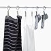 JCBIZ 24-Pack Drying Clips Laundry Hooks, Portable Clothes Pins Hanging, Plastic Clips Hanger Best for Home Travel Outdoor - (Dark Grey)
