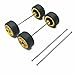 1/64 Wheels Modified Hollow Shaft & Mushroom Nails 20 Sets - Suitable for 1/64 Diecast Cars DIY Tires - Each Set Includes 2 Hollow Shafts & 4 Mushroom Nails (1.10in/28mm)