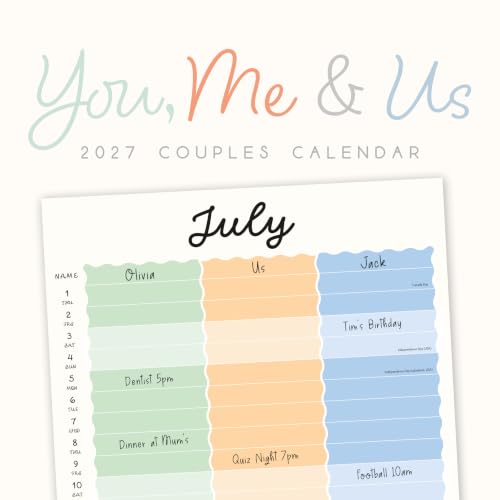 Red Robin 2027 You, Me & Us Monthly Wall Calendar | 12" x 12"
