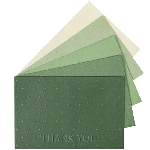 Cartes de remerciement mariage et fête prénatale vert sauge x25