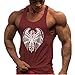 Produktbild Herren Tank Top Kapuze Fitness Gym Shirt Bodybuilding Ärmelloser t-Shirt Sport Training Stringer Geeignet Für Workout Weste