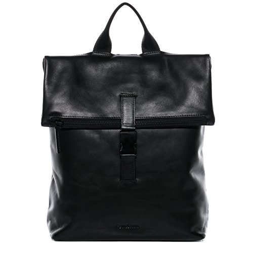 Sac à dos en cuir véritable mat grand backpack 15.4" élégant pour ordinateur et voyage