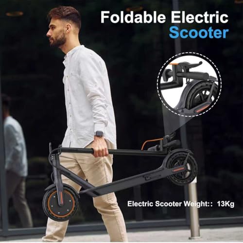 Riceel R30 Electric Scooter with Directional Arrow, Folding Electric Scooter, Speed Up to 25 km/h, 20-30 Km Range, 8.5 Inch Solid Tyres, Maximum Load 120 kg, Double Braking - Image 5