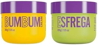 Kit Bumbum Cream e Esfrega, Cuidado Corporal, Creme Antiscelulite e Esfoliante Corporal, 200g Cada, 2 x 200g, combo, do mercado, Beleza Brasileira.