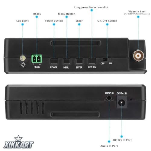 Image of 5-in-1 CCTV Tester 4 inch Touch Screen | Supports 4K IP, AHD, TVI, CVI, CVBS Cameras | Compatible with 720P /1080P /3MP /4MP /5MP | Security Camera Video Monitor & Testing Tool