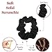9 Pack Scrunchies Hair Ties (Black)