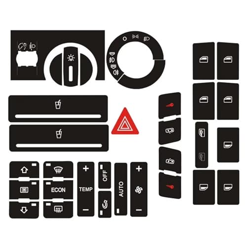 Autocollant pour bouton de lève-vitre Audi A2 de haute précision pour réparation réglage des phares