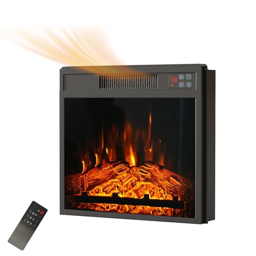 23' Electric Fireplace Insert, Recessed Fireplace...